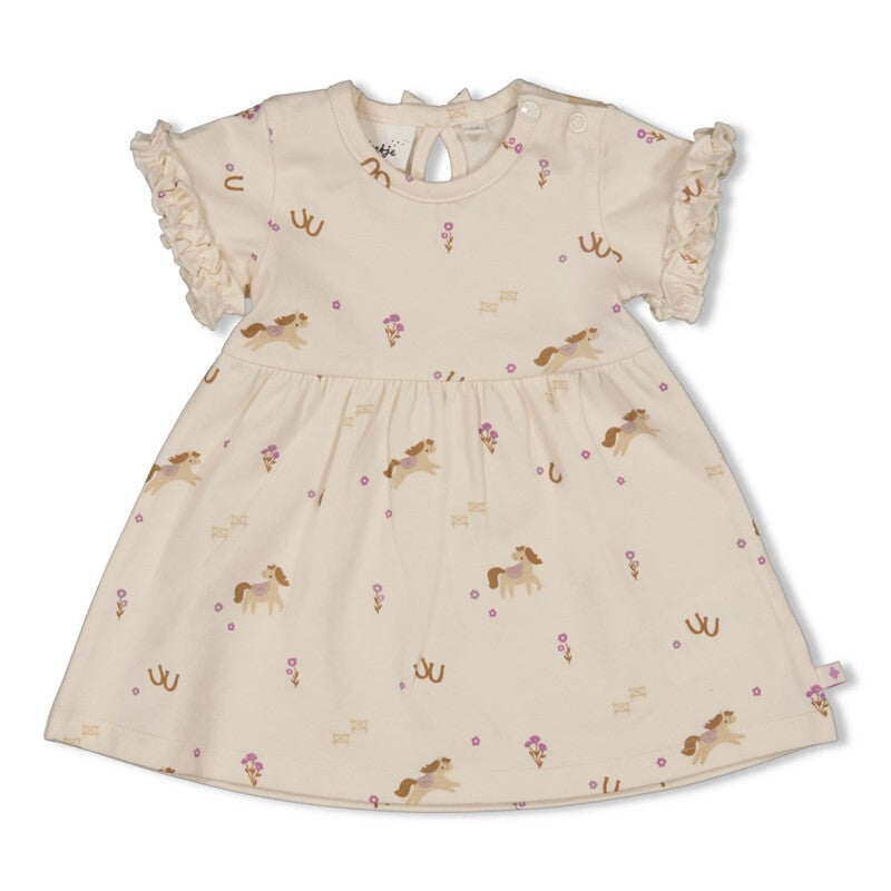 Feetje Jurk AOP k/m - Flower Ranch Offwhite