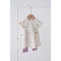 Feetje Jurk AOP k/m - Flower Ranch Offwhite