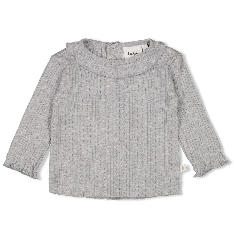 Longsleeve ajour rib - Fields of Green