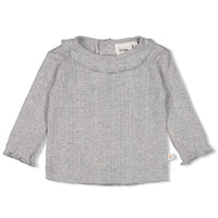 Longsleeve ajour rib - Fields of Green