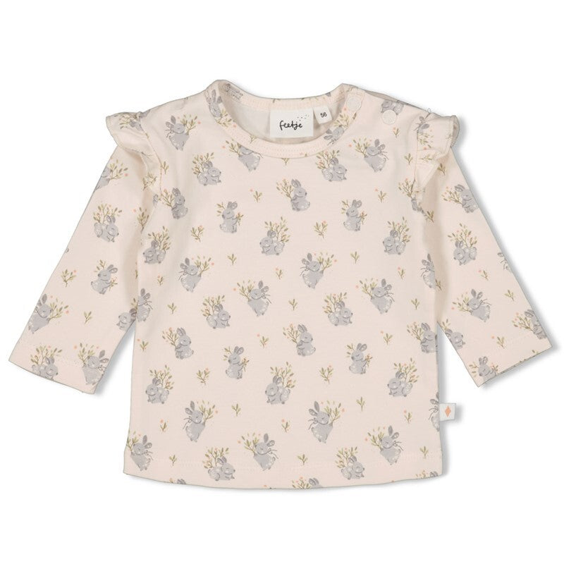 Feetje Longsleeve AOP - Fields of Green Offwhite