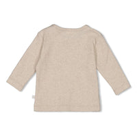 Feetje Longsleeve rib - Dear Autumn Taupe melange