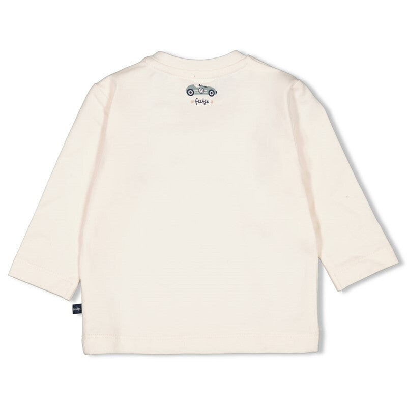Feetje Longsleeve - Let's Go! Offwhite