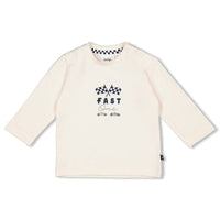 Feetje Longsleeve - Let's Go! Offwhite
