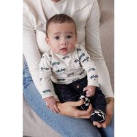 Feetje Longsleeve AOP - Let's Go! Offwhite melange