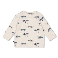 Feetje Longsleeve AOP - Let's Go! Offwhite melange
