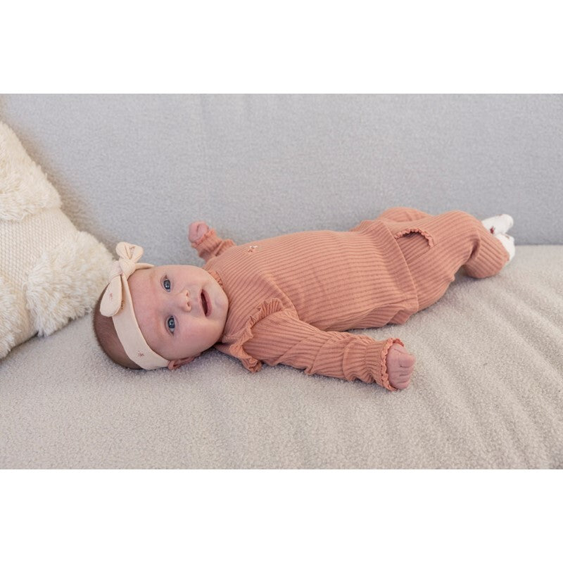 Feetje Longsleeve ajour rib - Morning Sun Roze