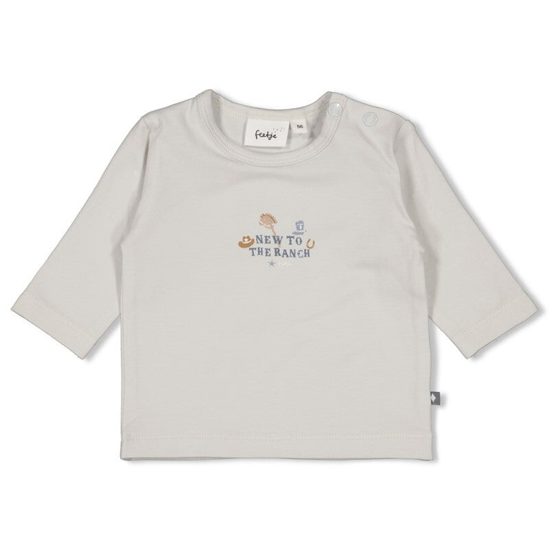 Feetje Longsleeve - Howdy L.blauw