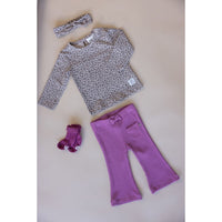 Feetje Longsleeve AOP - Better Together Taupe melange