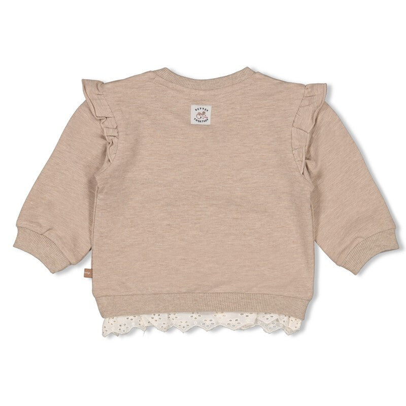 Feetje Sweater - Better Together Taupe melange