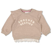 Feetje Sweater - Better Together Taupe melange
