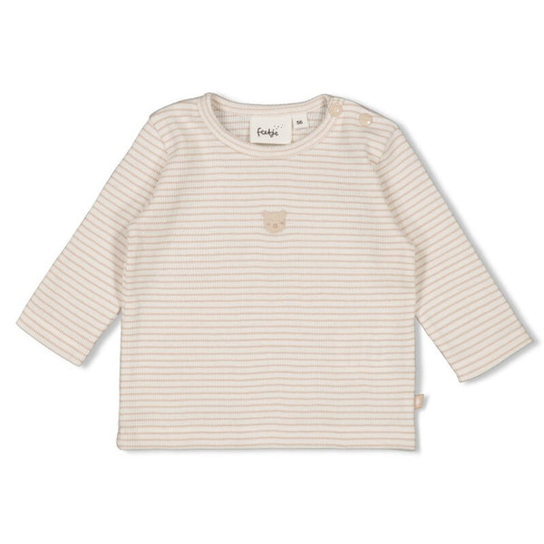 Longsleeve rib met streep - Honey Bear