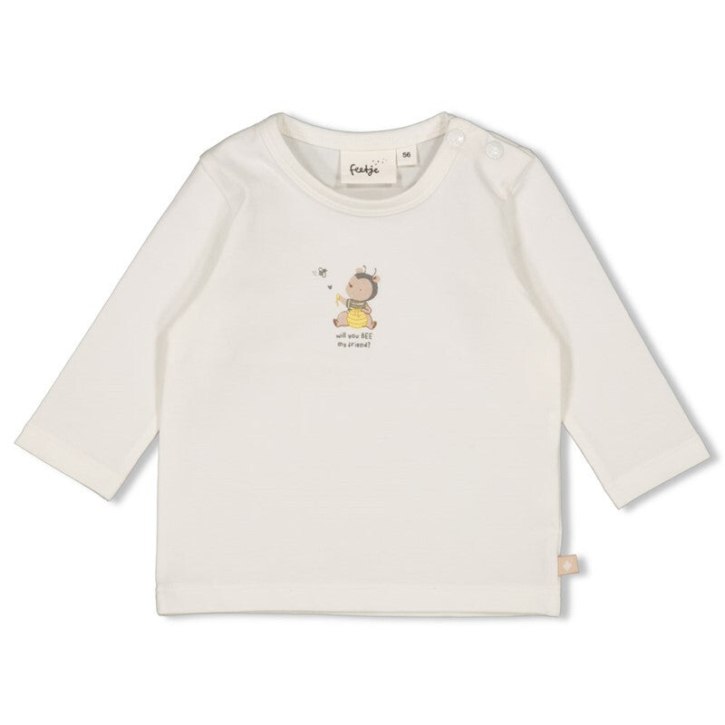 Feetje Longsleeve - Honey Bear Offwhite