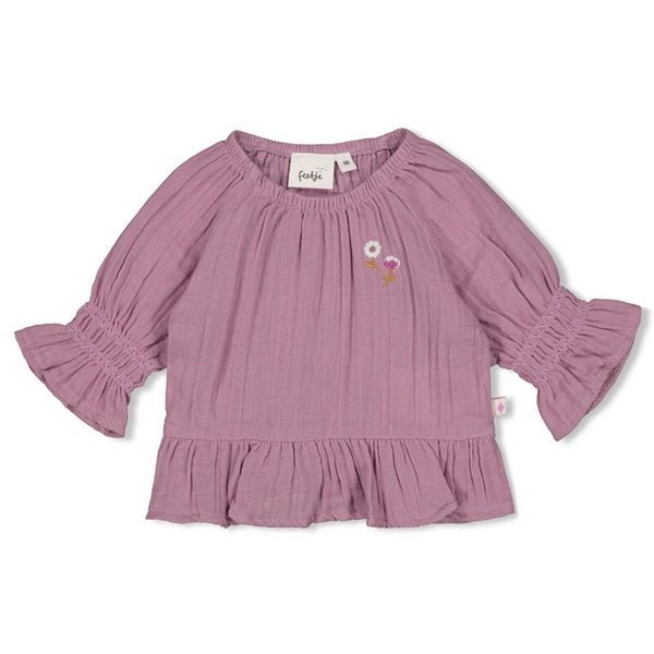 Longsleeve ruches mousseline - Flower Ranch