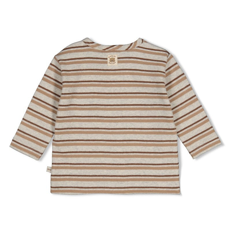 Longsleeve rib met streep - Tiny Timber Tales