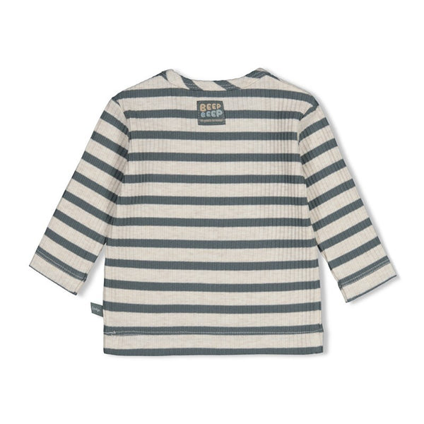 Longsleeve rib met streep - Beep Beep