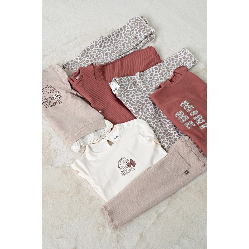 Feetje Longsleeve AOP - Dress to Impress Offwhite melange