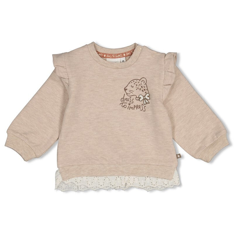 Feetje Sweater - Dress to Impress Taupe melange