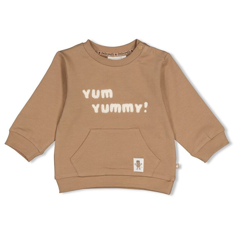 Feetje Sweater - Pasta Party Camel