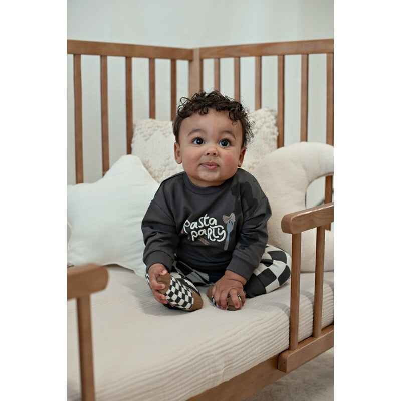 Feetje Sweater relaxed fit - Pasta Party Antraciet