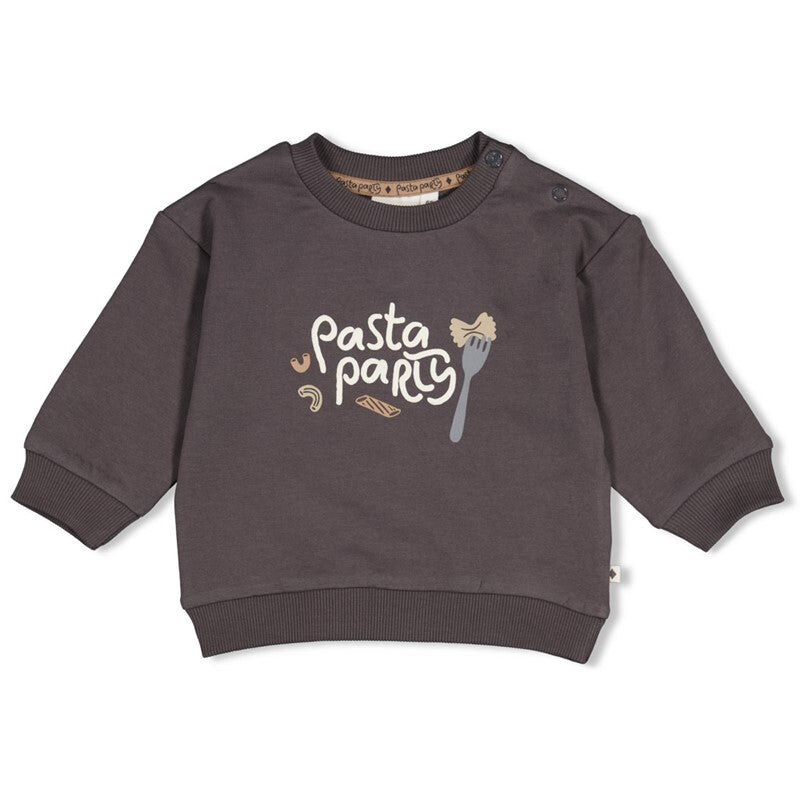 Feetje Sweater relaxed fit - Pasta Party Antraciet