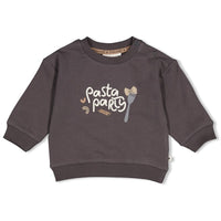 Feetje Sweater relaxed fit - Pasta Party Antraciet