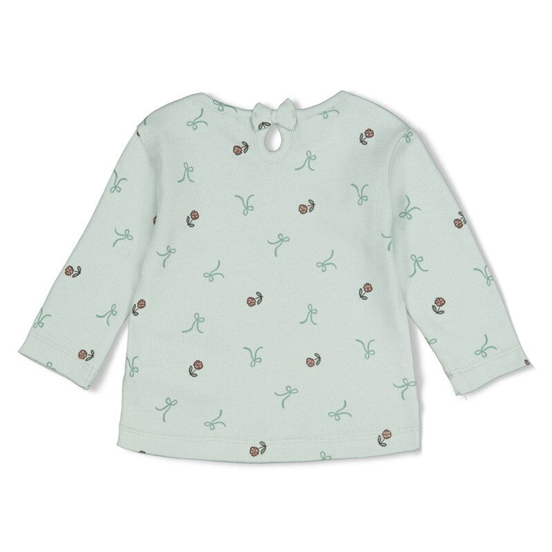 Longsleeve rib AOP - Lucky Bloombird