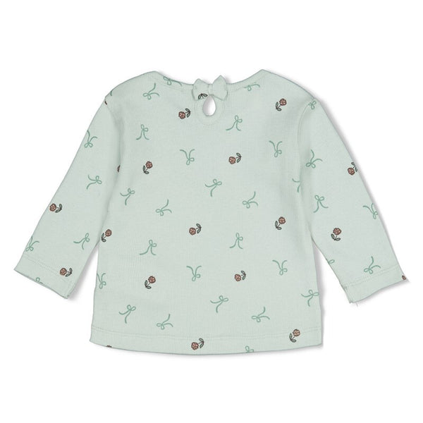 Longsleeve rib AOP - Lucky Bloombird