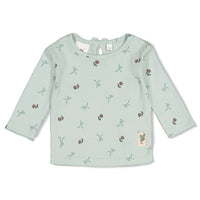 Longsleeve rib AOP - Lucky Bloombird