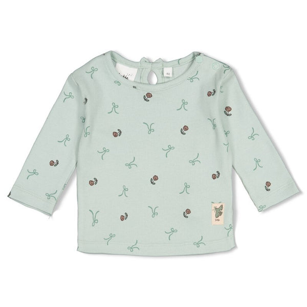Longsleeve rib AOP - Lucky Bloombird