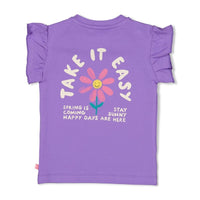 Feetje T-shirt - Rolling into Spring Paars