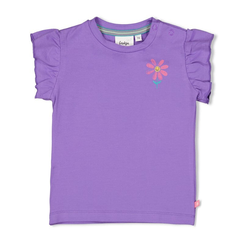 Feetje T-shirt - Rolling into Spring Paars