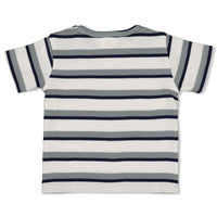 Feetje T-shirt rib met streep - Summer Denims Offwhite