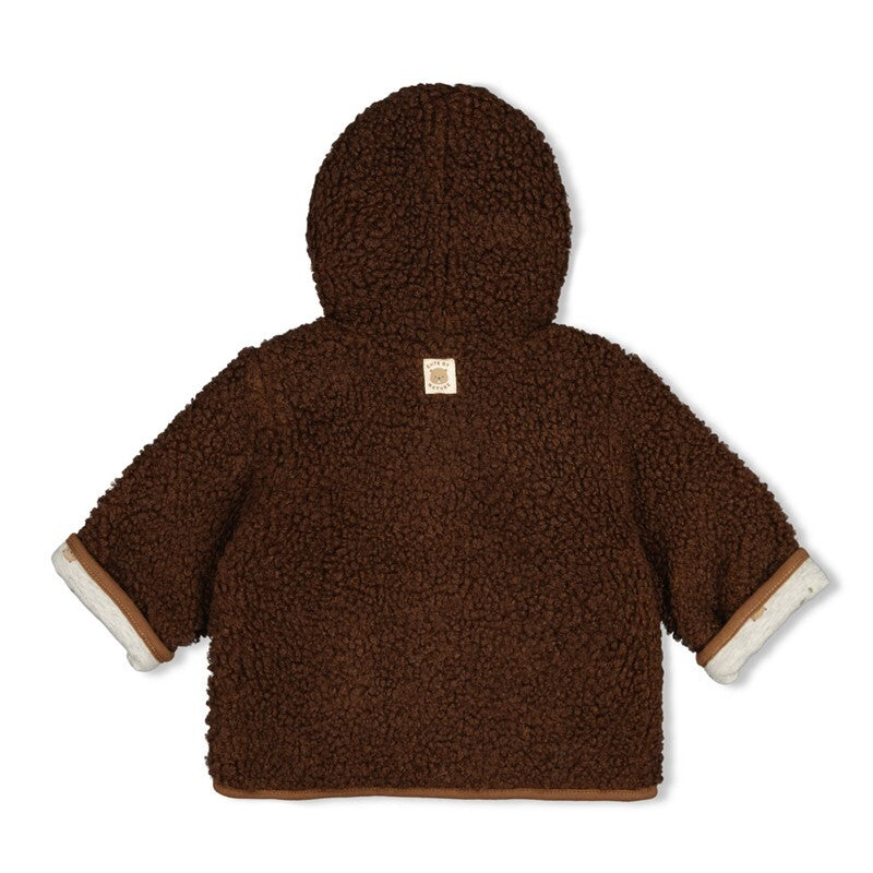 Omkeerbaar teddy jasje met capuchon - Tiny Timber Tales