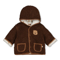 Omkeerbaar teddy jasje met capuchon - Tiny Timber Tales