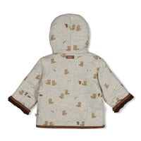 Omkeerbaar teddy jasje met capuchon - Tiny Timber Tales