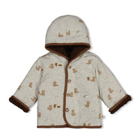 Omkeerbaar teddy jasje met capuchon - Tiny Timber Tales