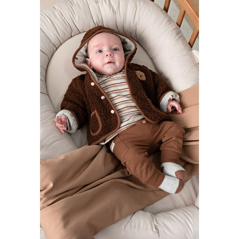 Omkeerbaar teddy jasje met capuchon - Tiny Timber Tales