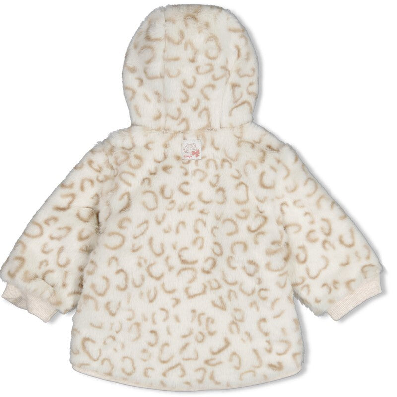 Feetje Fake fur jasje met capuchon - Dress to Impress Offwhite