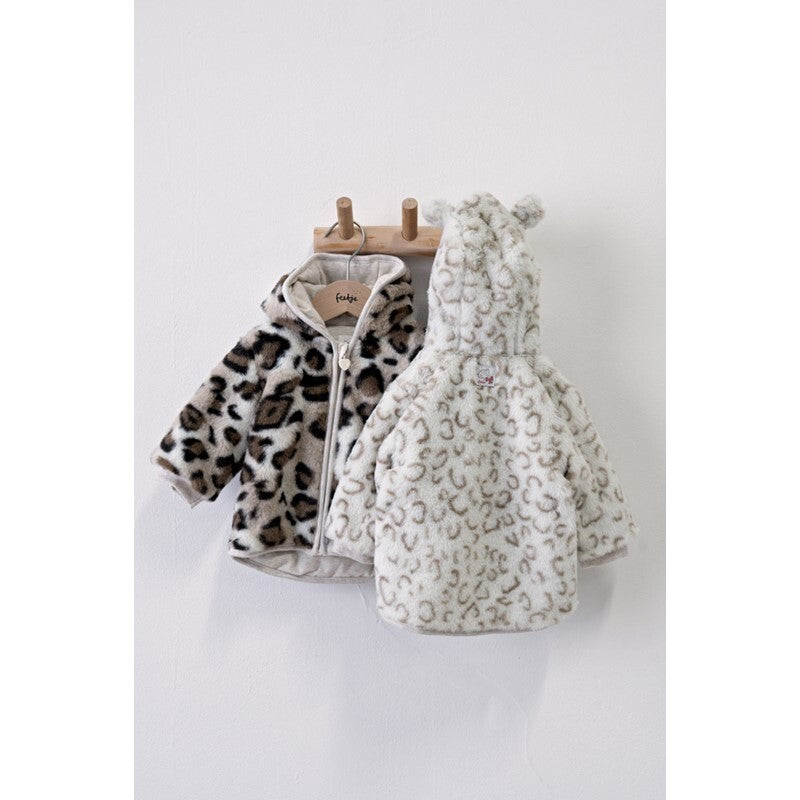 Feetje Fake fur jasje met capuchon - Dress to Impress Offwhite