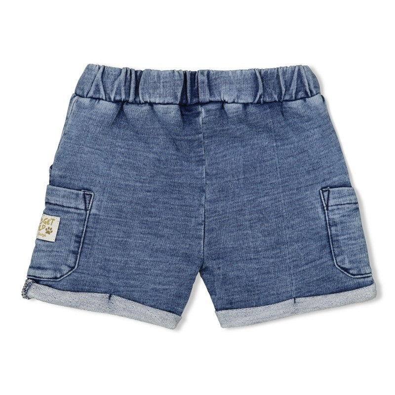 Feetje Short jogg denim - Safari Savage L.blauw denim