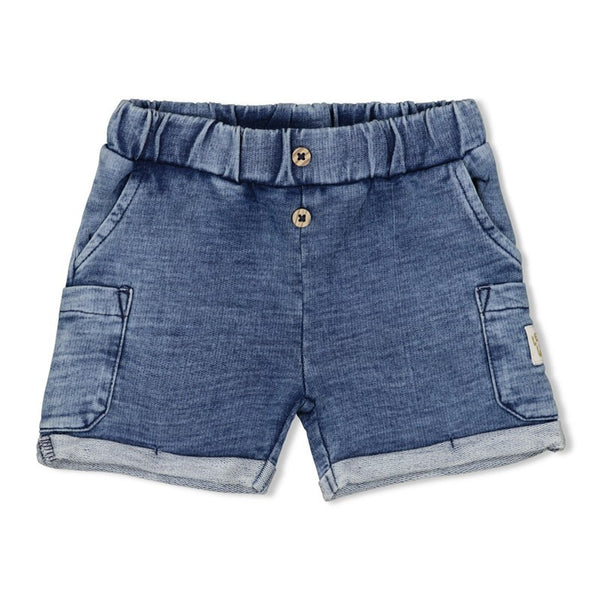Feetje Short jogg denim - Safari Savage L.blauw denim