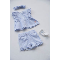 Feetje Short streep crinkle - Sea La Vie Lavendel