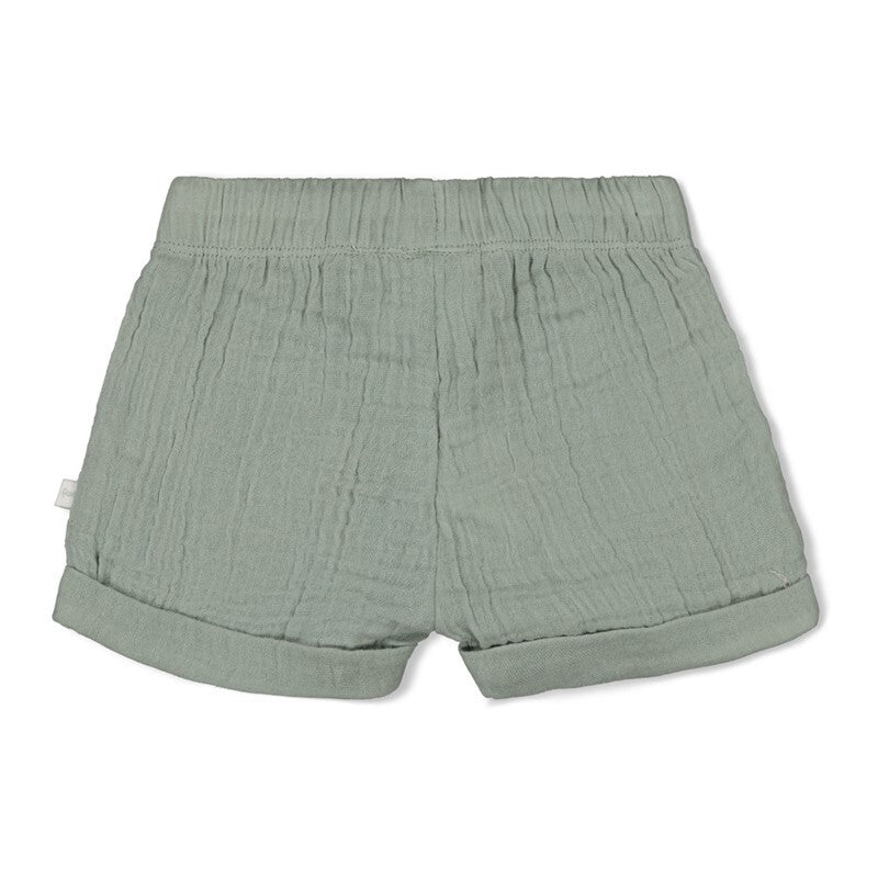 Feetje Short mousseline - Summer Woven Zeegroen