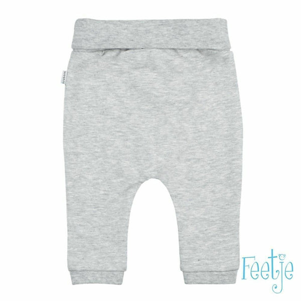 Feetje broek - giraffe Grijs melange