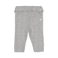 Feetje Legging ajour rib - Fields of Green Grijs melange