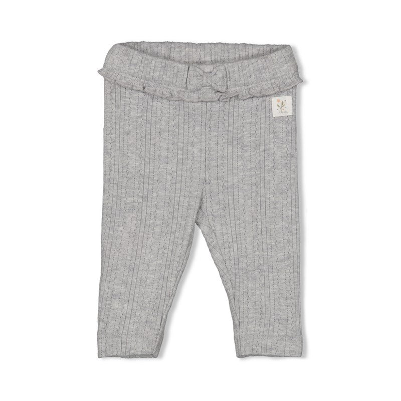 Feetje Legging ajour rib - Fields of Green Grijs melange