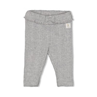 Feetje Legging ajour rib - Fields of Green Grijs melange