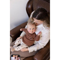 Feetje Broek AOP - Wild World Taupe melange