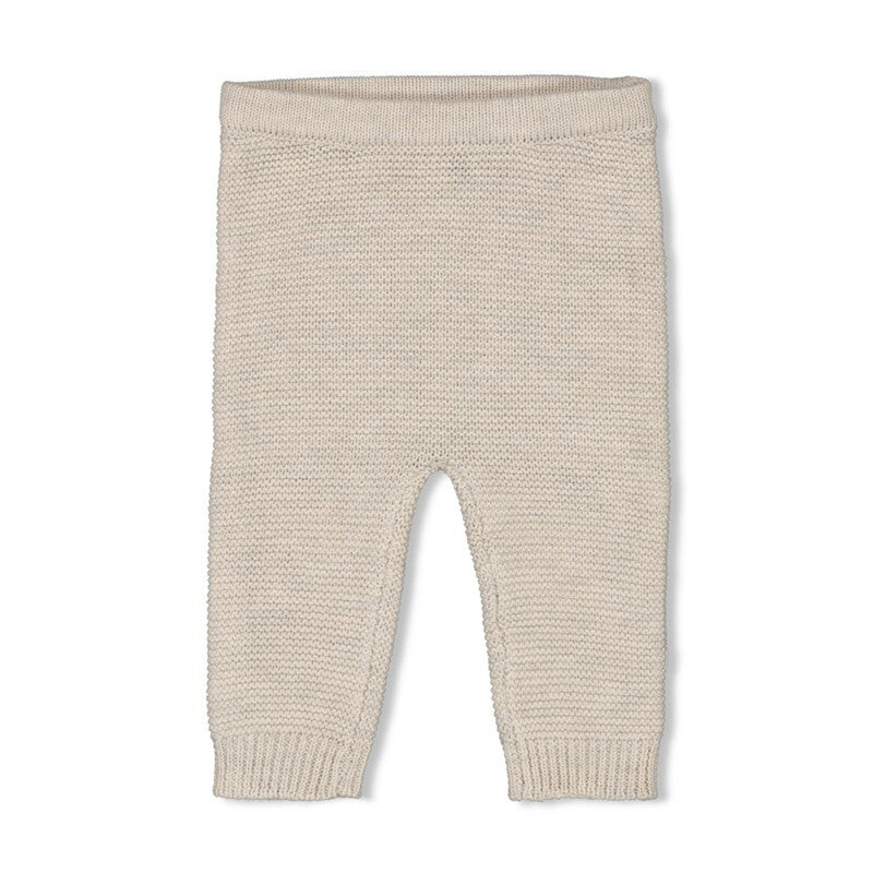 Feetje Broek gebreid - The Knits Taupe melange